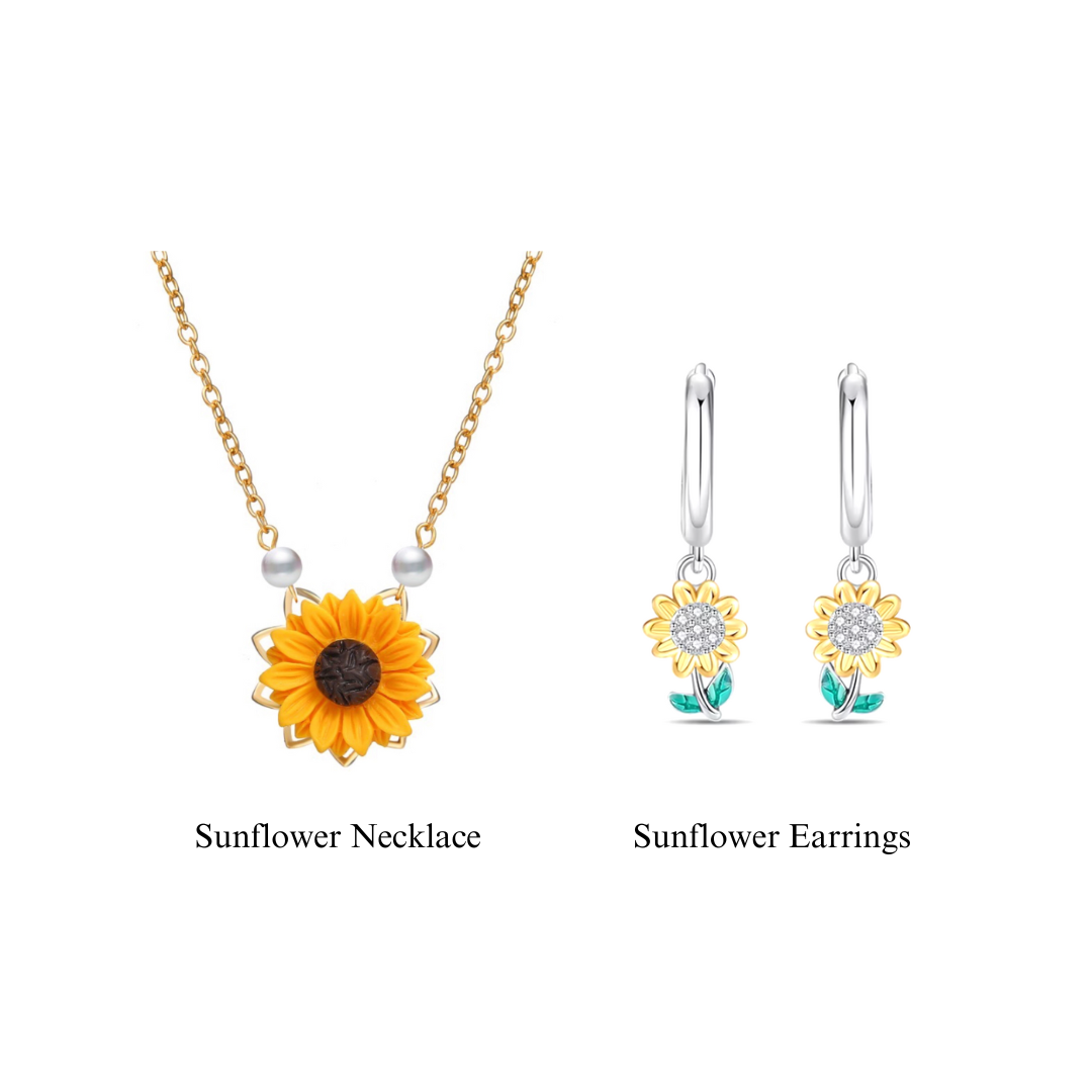 Moon frost jewelry sunflower necklace discount
